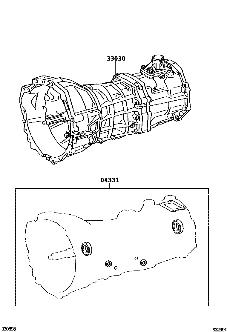 Toyota Hilux 2008 — Differential- Oder Getriebeblock & Dichtungssatz