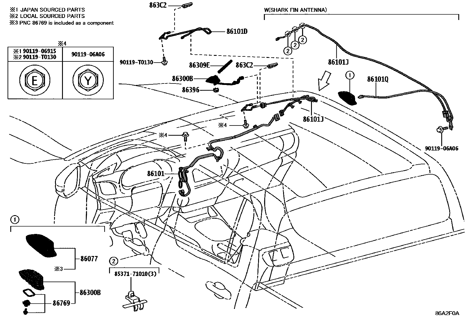 Toyota HILUX-DOUBLE-CAB 2025 — Antenne