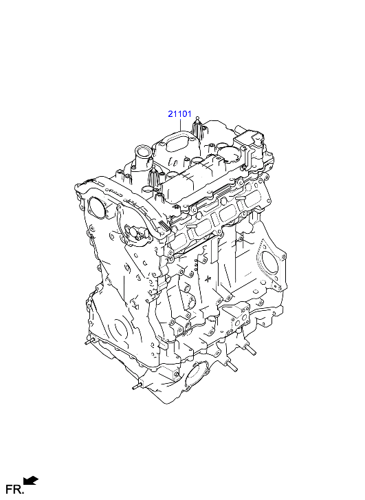 Genesis GV70 21 2022 — Sub Engine Assy [2500 CC - THETA-III]
