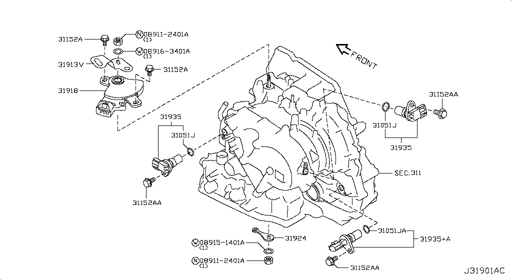 Nissan SENTRA-SYLPHY-T 2015 — Control Switch & System