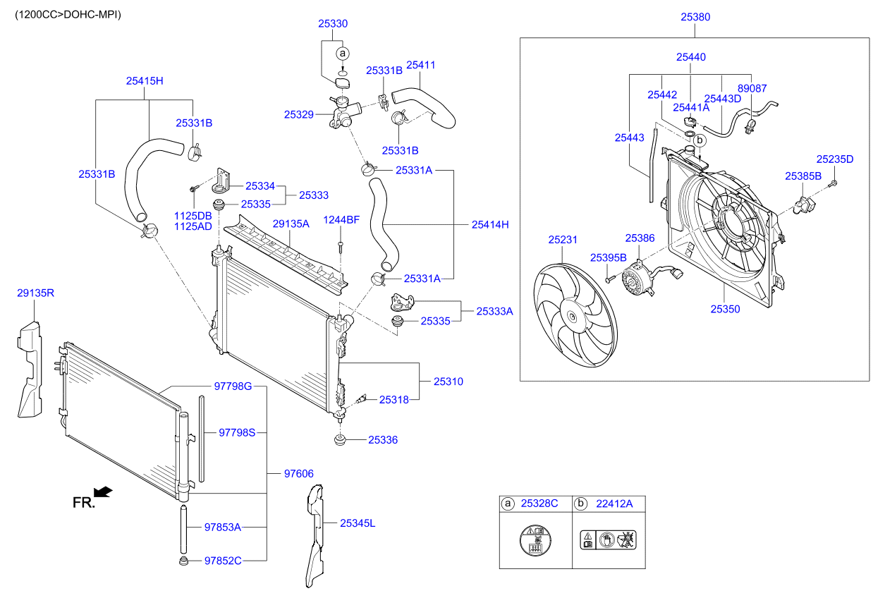 Kia Rio 12 2014 — Engine Cooling System