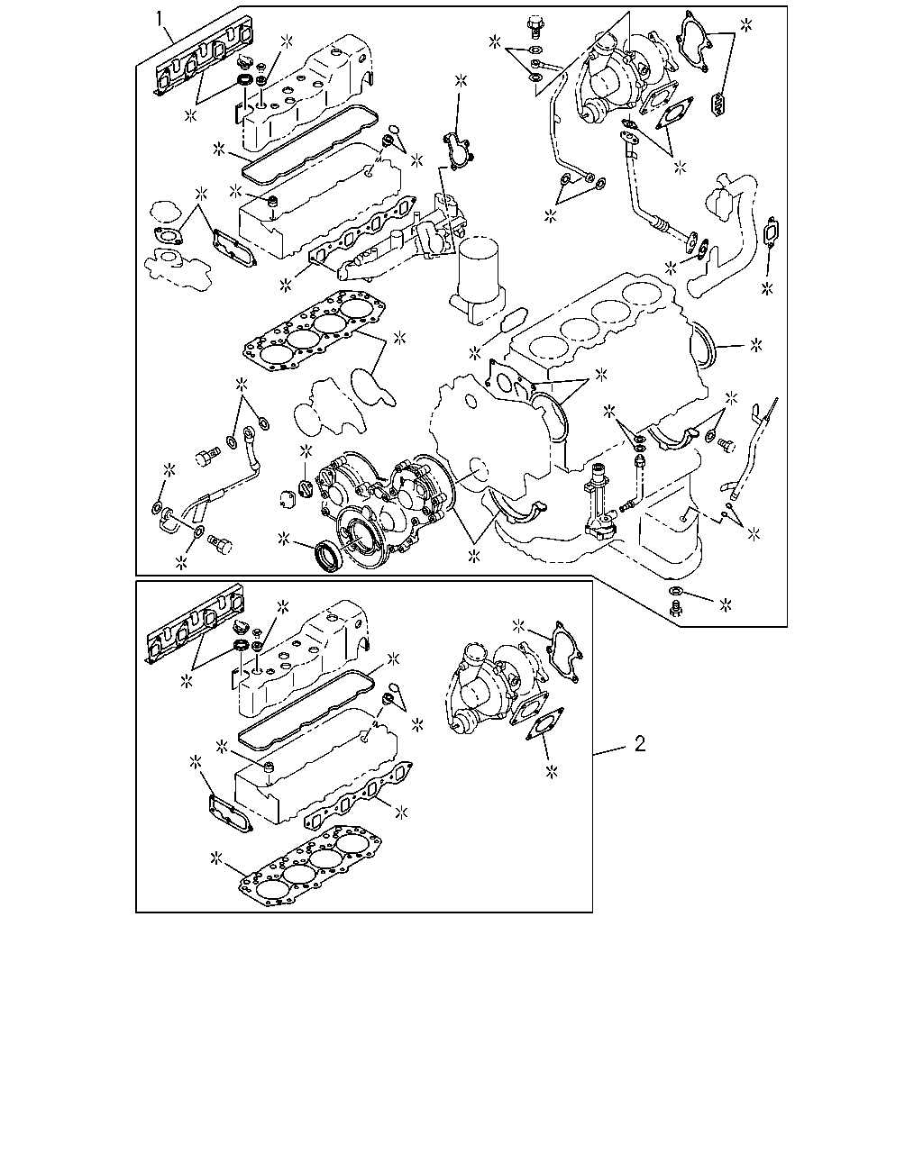 Isuzu TFR/TFS-LHD 2013 — Engine Gasket Kit — 4JA1-TC