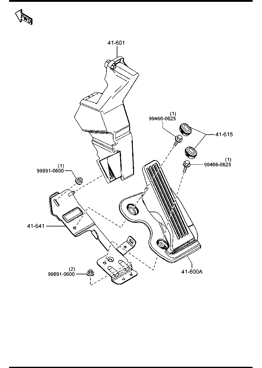 Mazda MAZDA3 2015 — Accelerator Control System