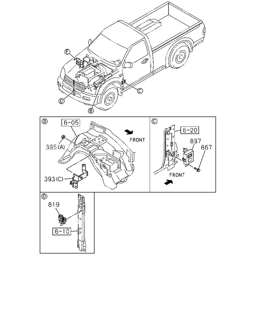 Isuzu TFR/TFS(Europe)-LHD 2006 — Engine Electrical Control Parts — 4JJ1-TCX,4JK1-TCX(No.3)
