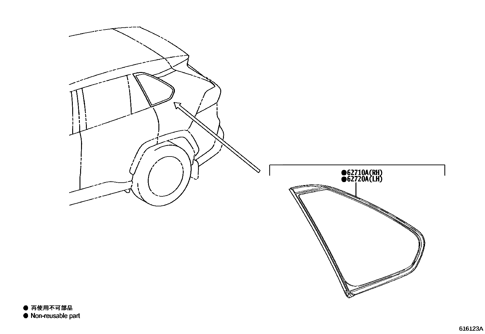 Toyota RAV4-JPP 2024 — Ventanilla Lateral