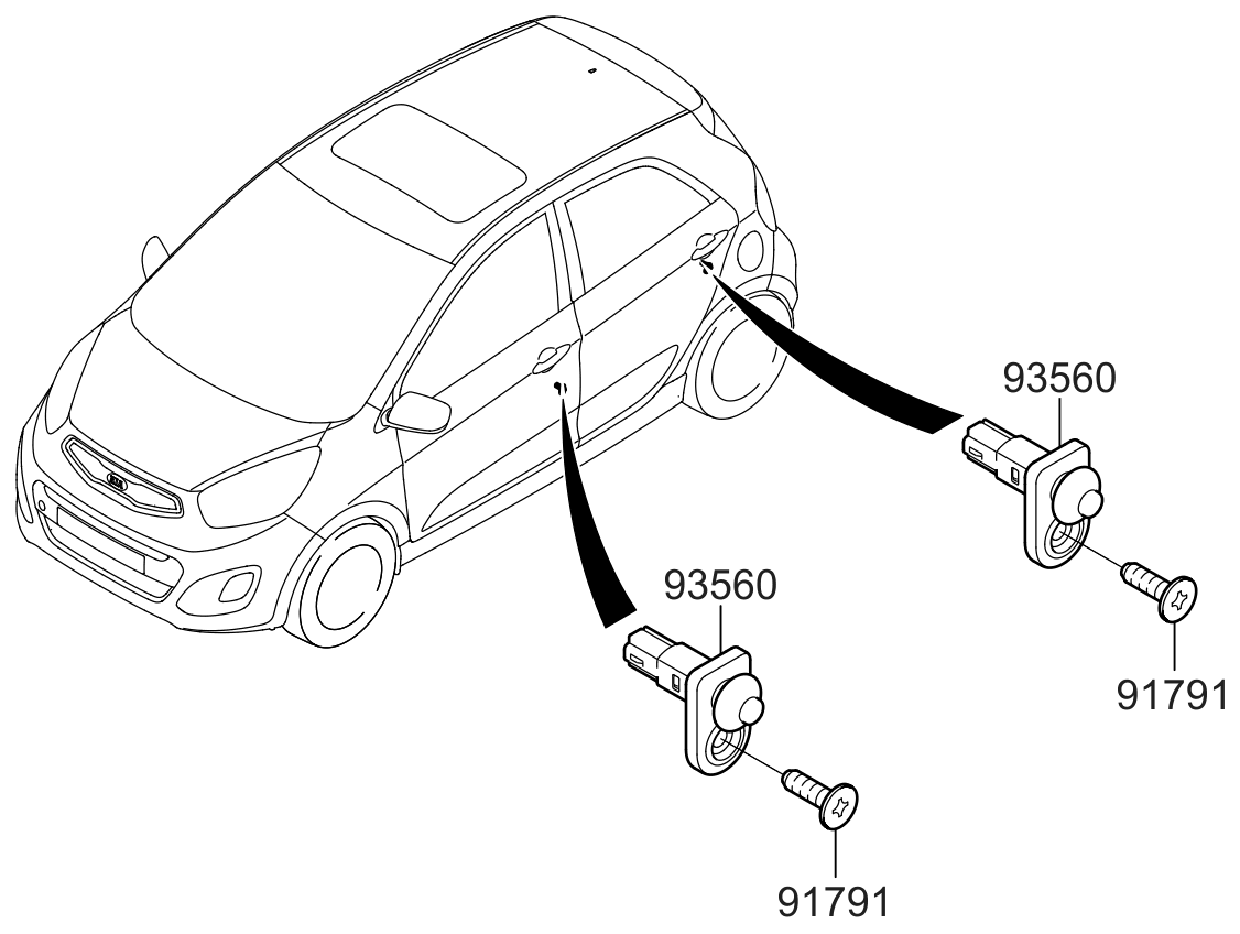 Kia Picanto 11 2014 — Switch