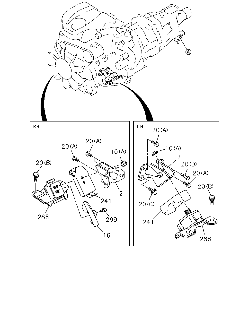 Isuzu TFR/TFS(Europe)-RHD 2014 — Engine Mounting — Front