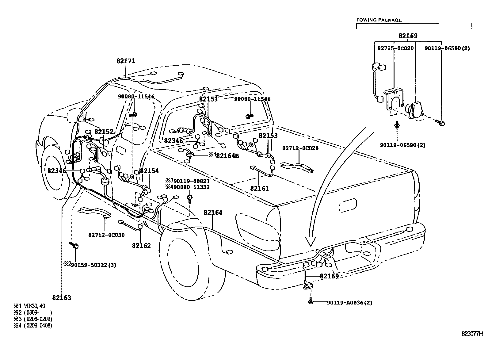 Toyota Tundra 2003 — Faisceaux Et Fixations