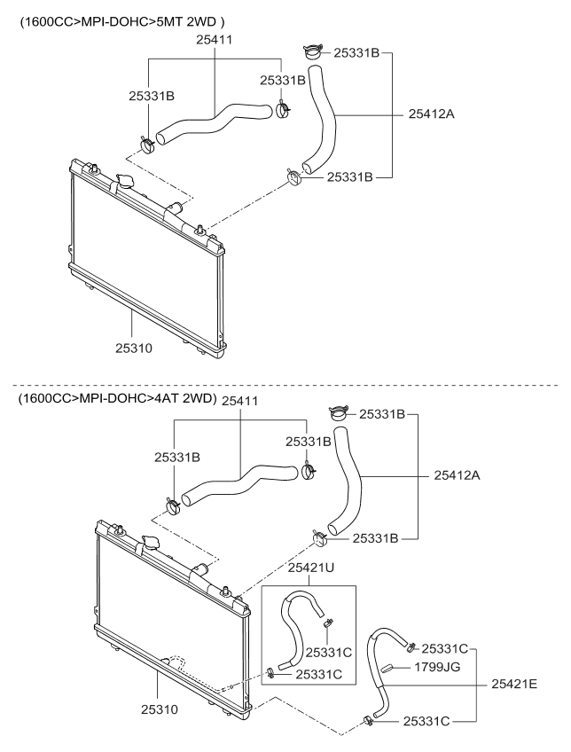 Kia Cerato 06 2006 — Engine Cooling System