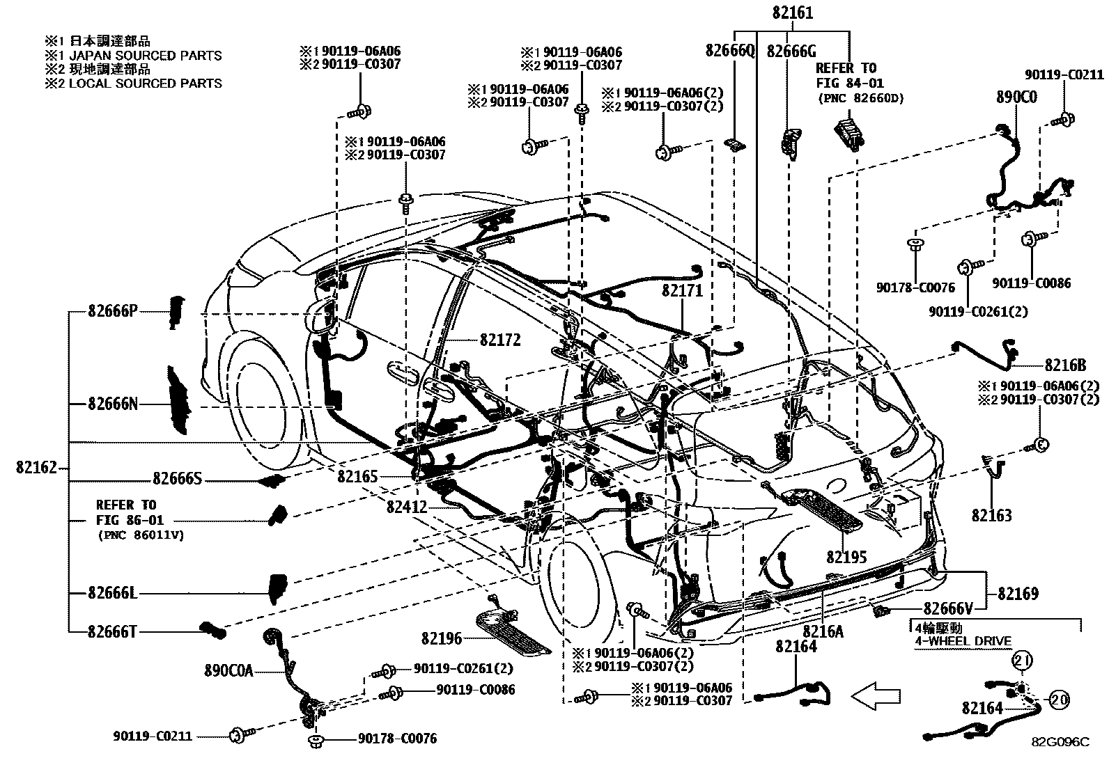Toyota Granvia-Hybrid 2025 — Faisceaux Et Fixations