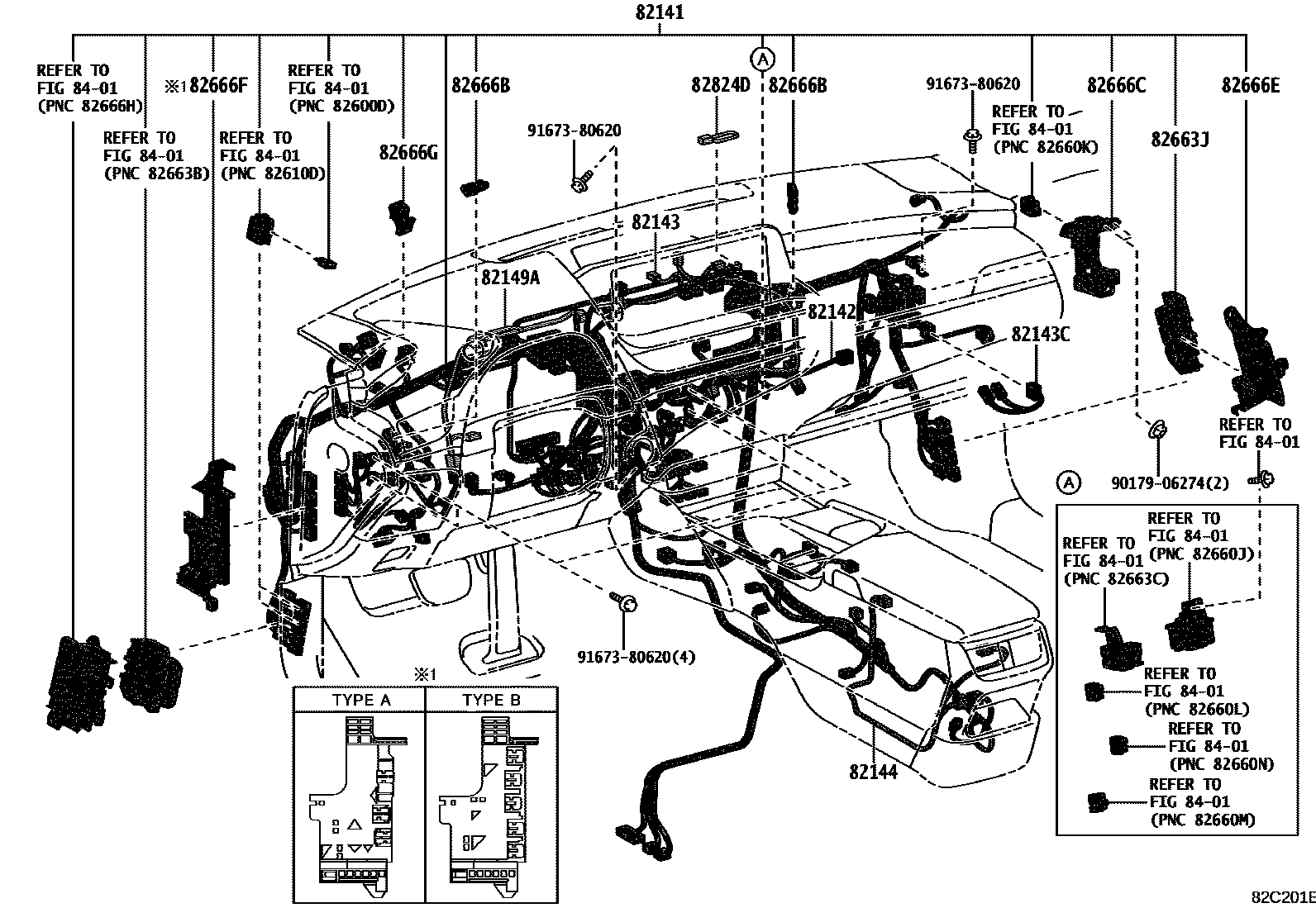 Lexus ES350-300H-2 2022 — Faisceaux Et Fixations