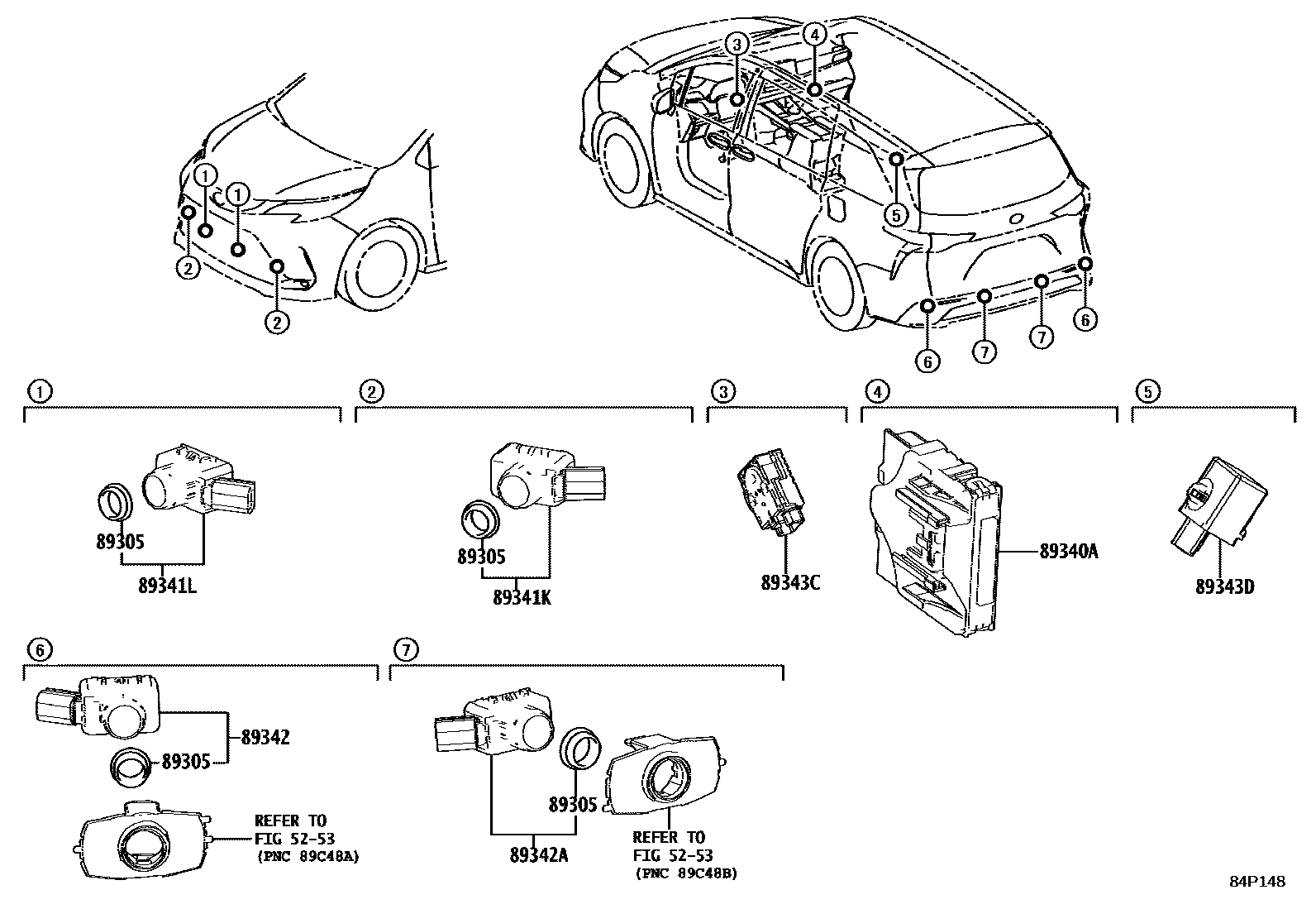 Toyota Granvia-Hybrid 2025 — Sonar Arriere