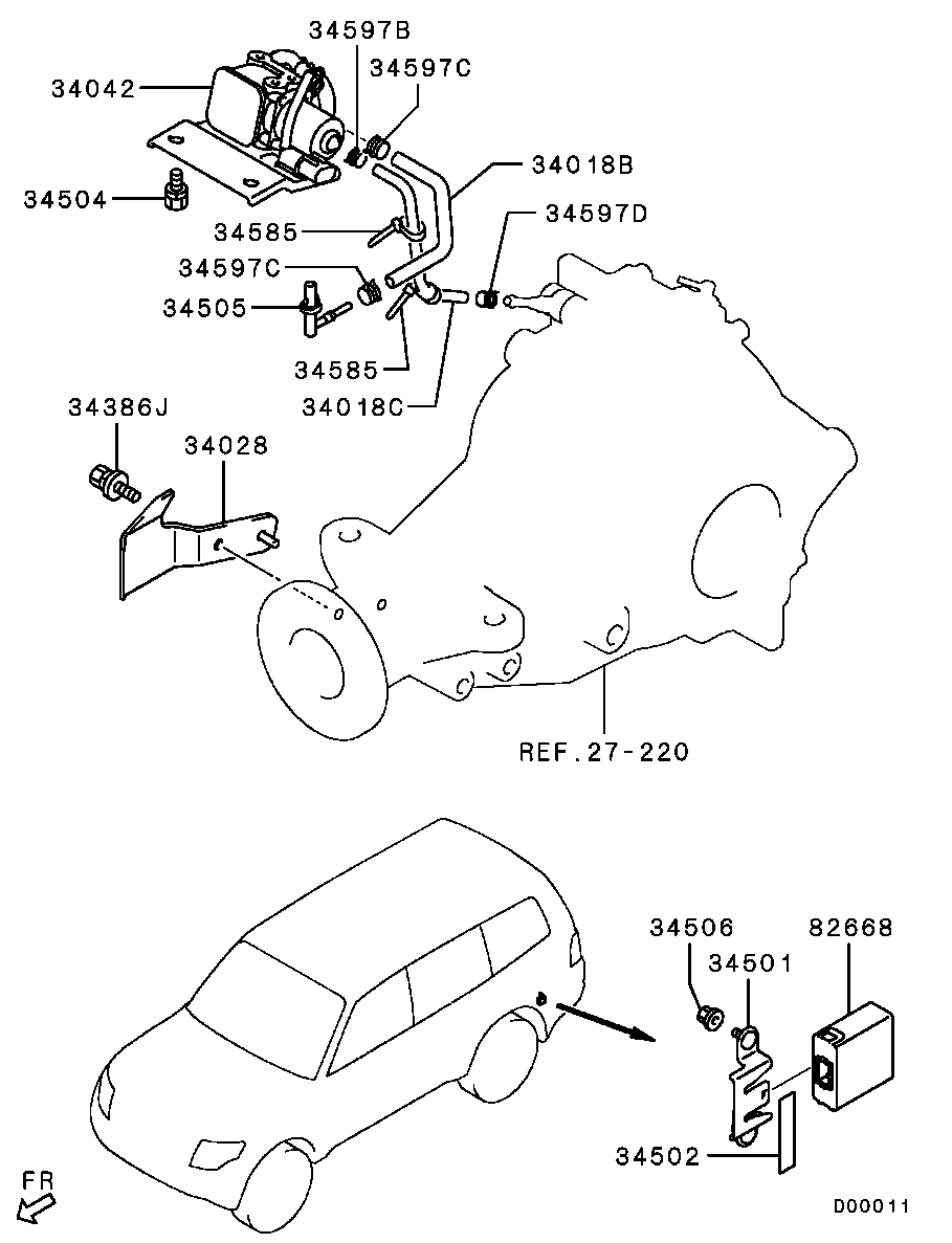 Mitsubishi PAJERO-MONTERO-LONG-G-EXP 2007 — Rear Axle Diff Control / W/O DPF