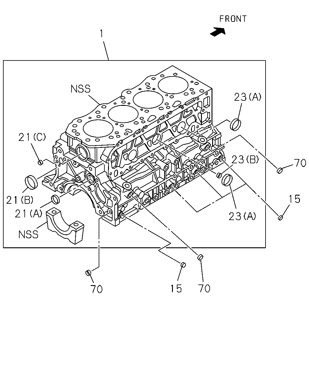 Isuzu TFR/TFS(Europe)-LHD 2014 — Cylinder Block — No.2