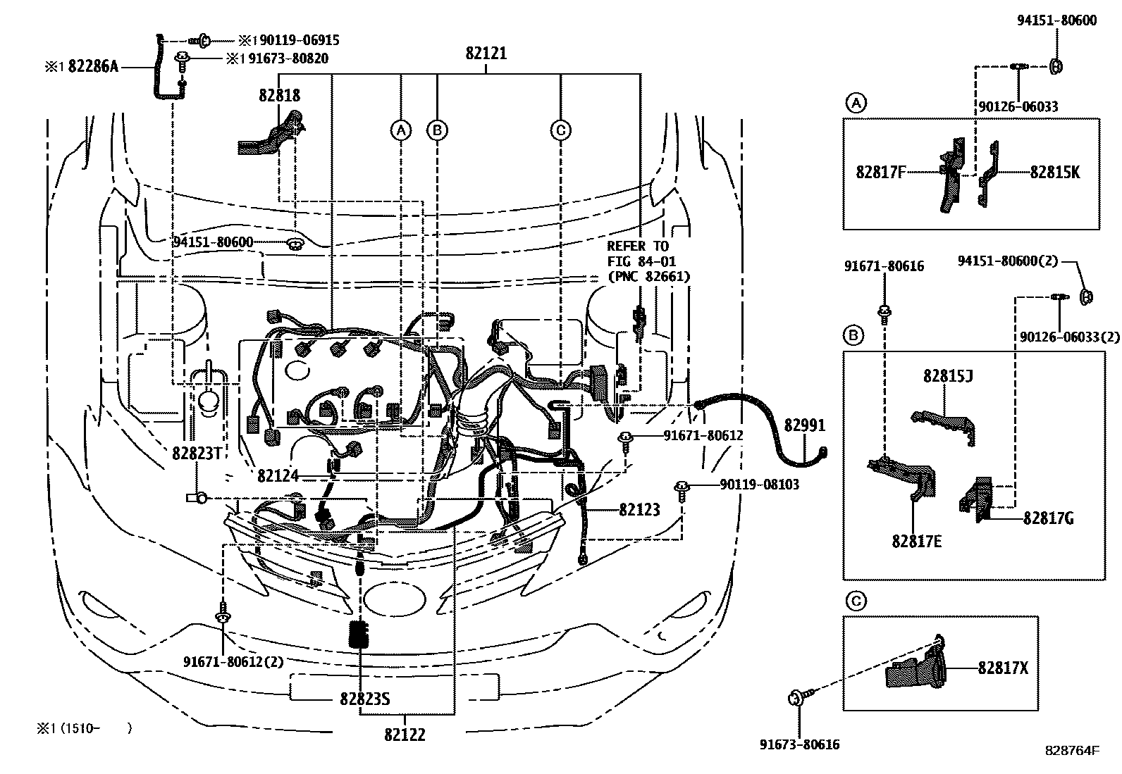 Toyota RAV4 2012 — Faisceaux Et Fixations