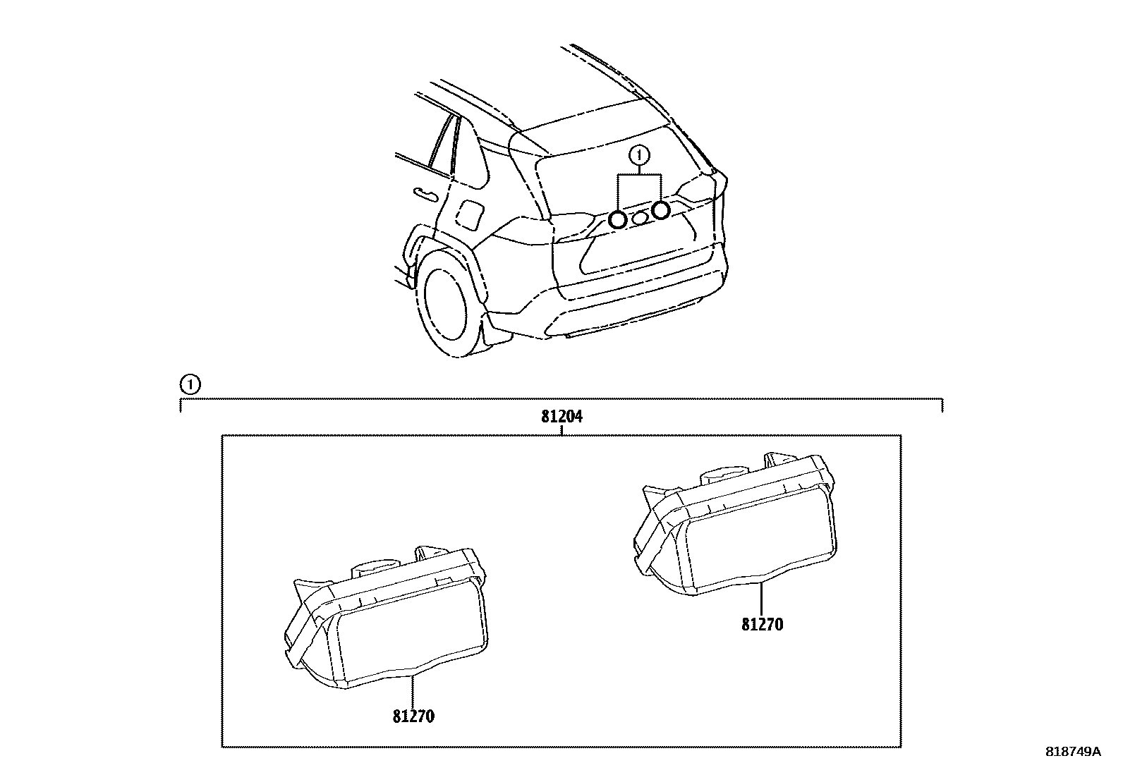Toyota RAV4-JPP 2024 — Eclaireur De Plaque
