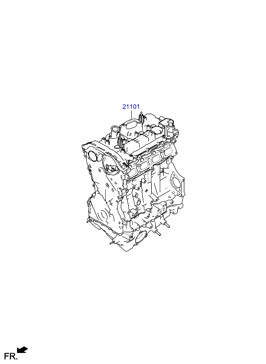 Genesis GV80 20 2022 — Sub Engine Assy [2500 CC - THETA-III]