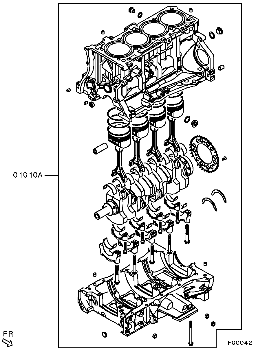 Mitsubishi OUTLANDER-G-EXP 2021 — Short Engine Assy / All