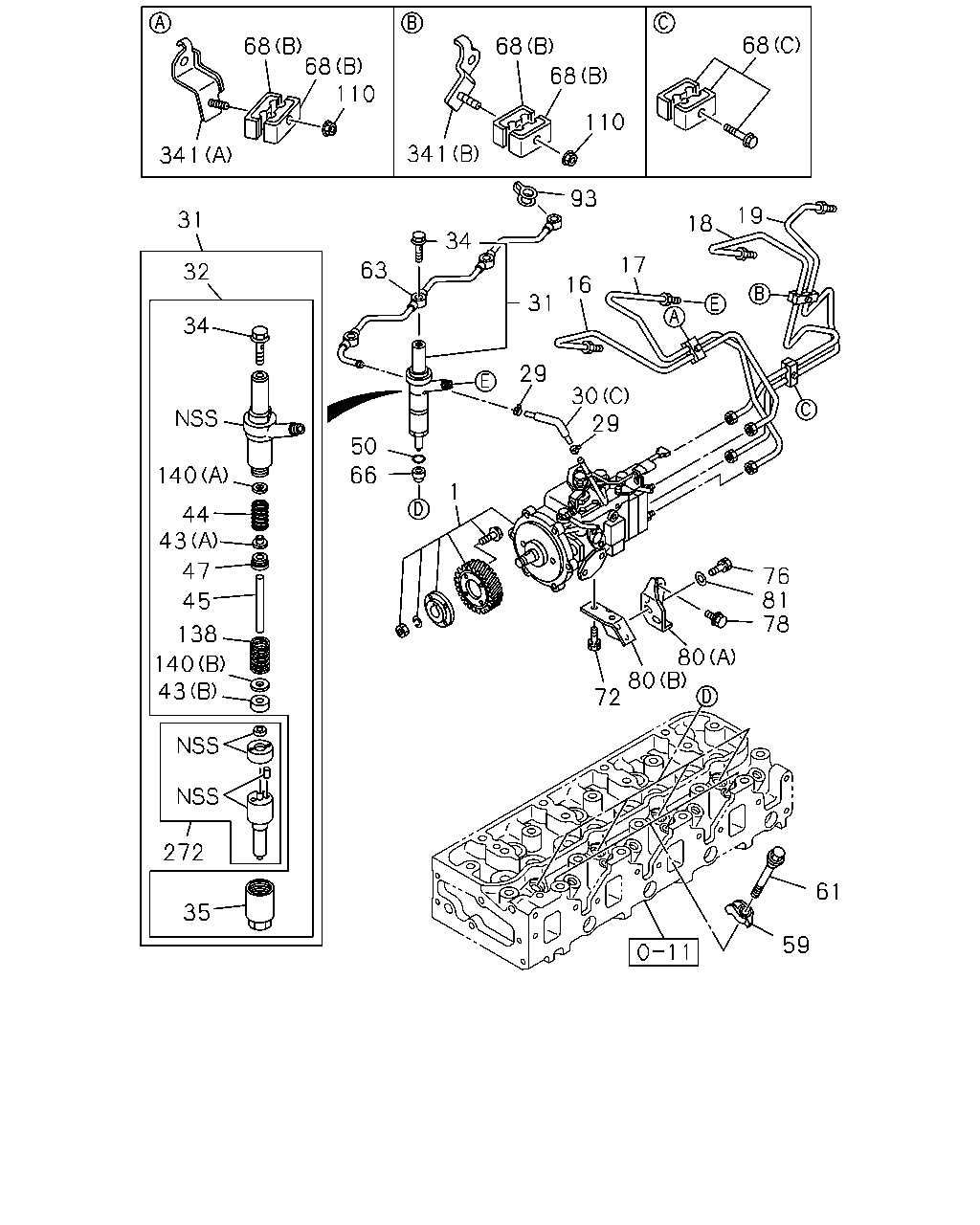 Isuzu TFR/TFS Middle East 2015 — Fuel Injection System — 4JA1