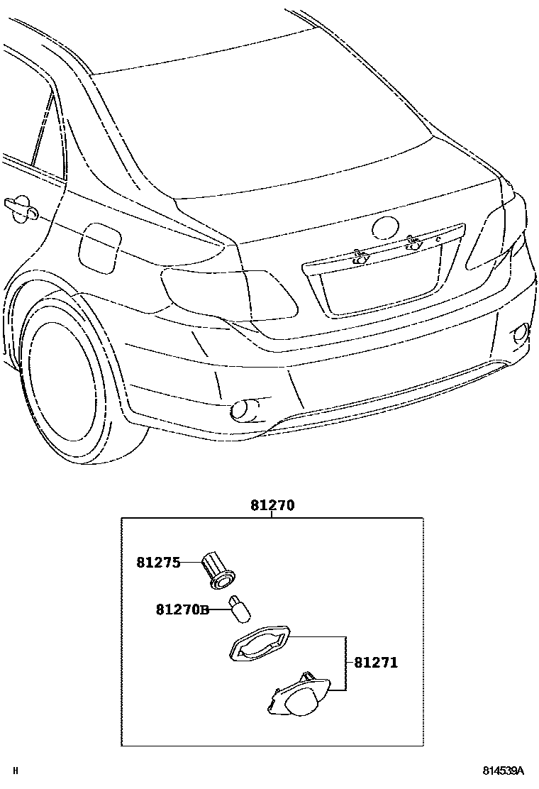 Toyota Corolla-Altis 2011 — Eclaireur De Plaque