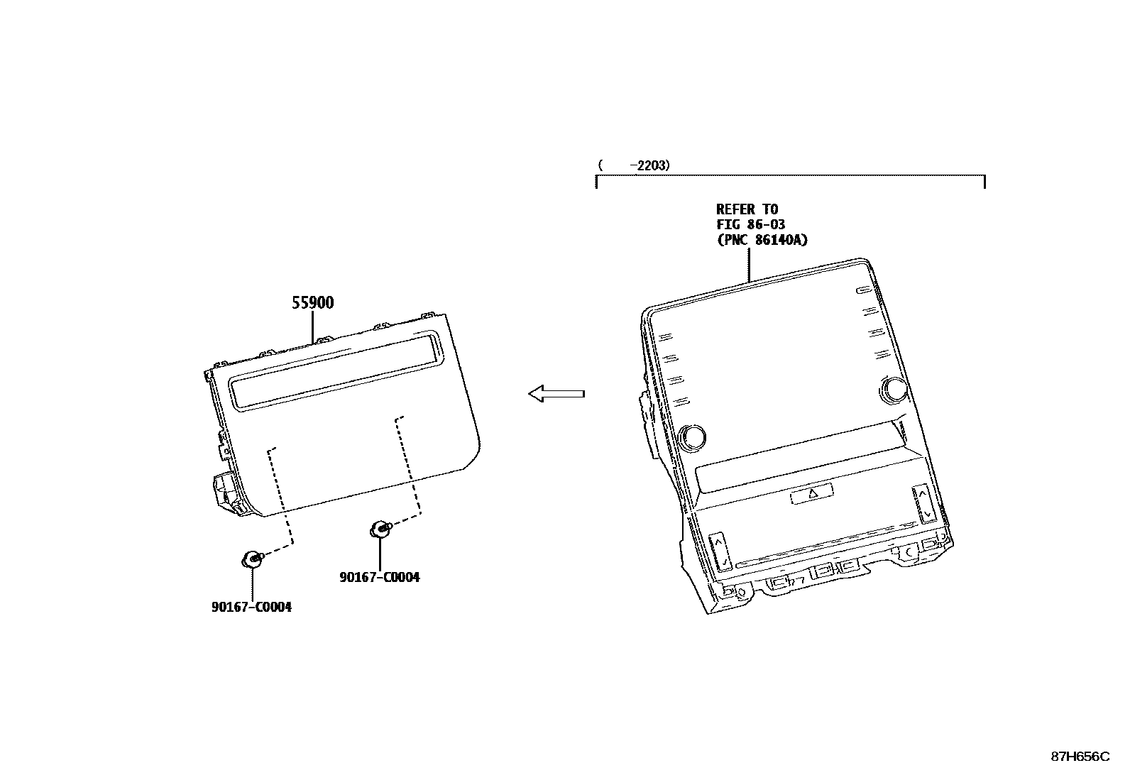 Toyota Avalon-China 2024 — Chauffage Et Climatisation - Commande Et Conduits D'Air