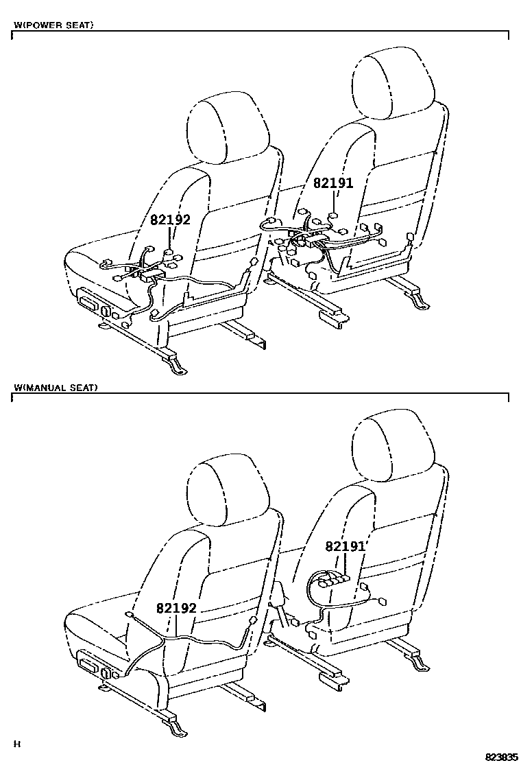 Toyota CAMRY-NAP 2004 — Faisceaux Et Fixations
