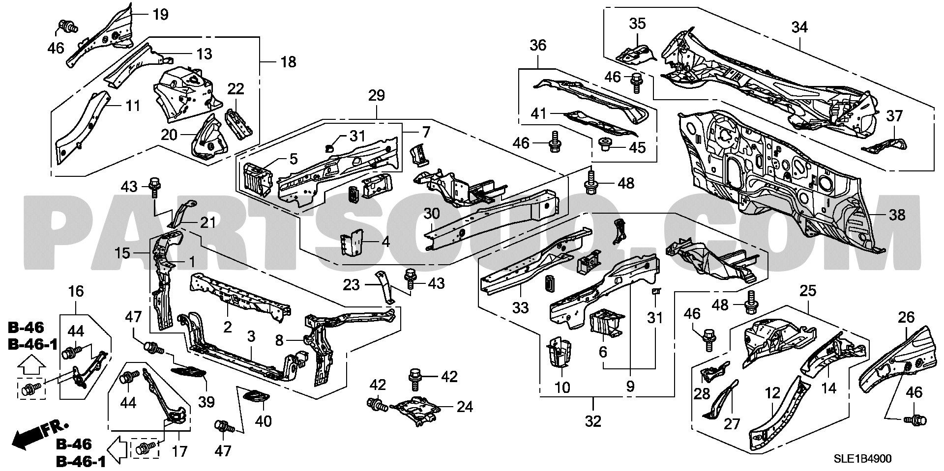 ﾌﾛﾝﾄﾊﾞﾙｸﾍｯﾄﾞ/ﾀﾞｯｼｭﾎﾞｰﾄﾞ  Honda ODYSSEY Japan DBA-RB3  Parts 