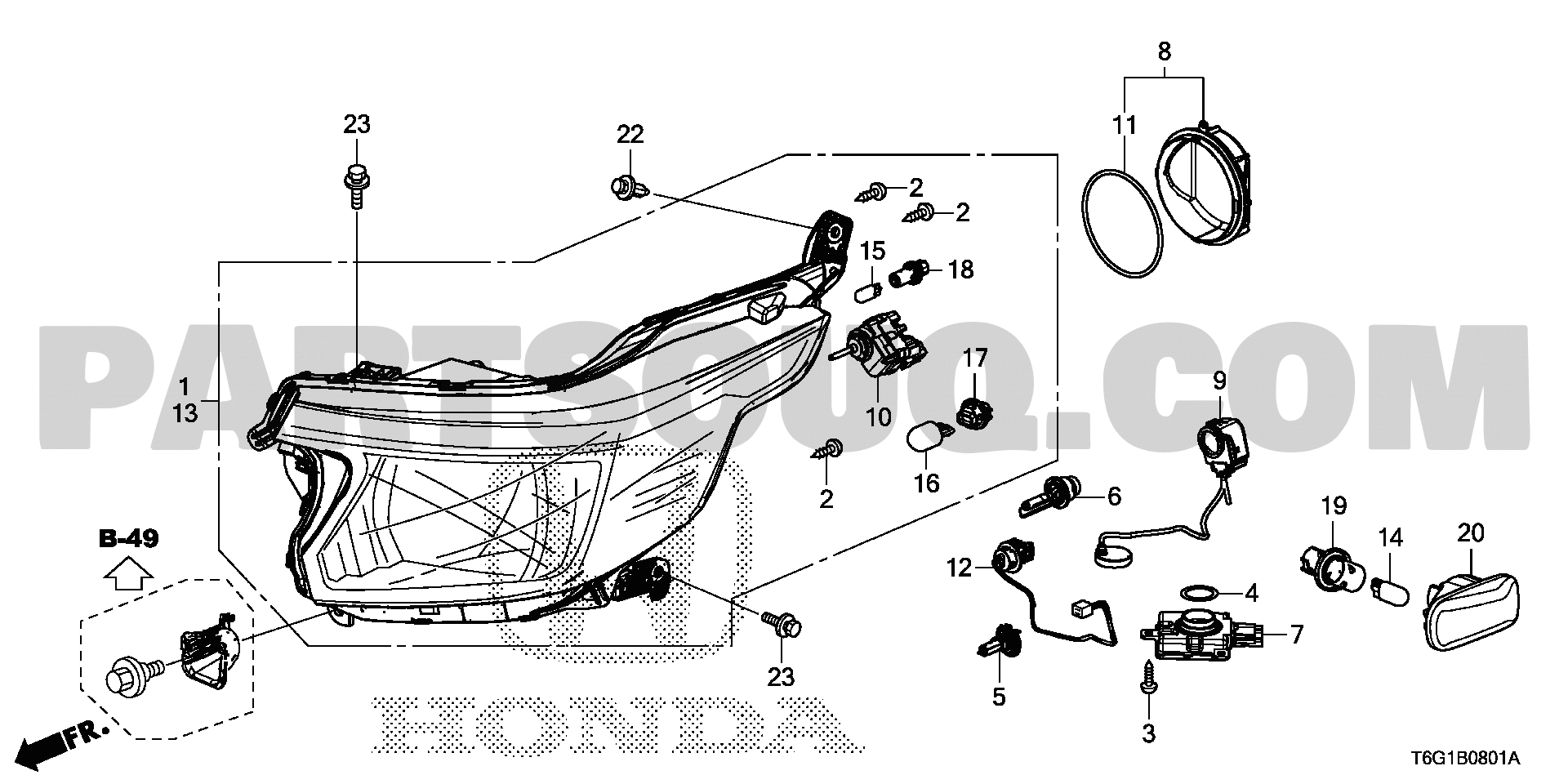 ﾍｯﾄﾞﾗｲﾄ Hid 1 N Wgn Japan Dba Jh1 Jh Honda Genuine Parts Catalogs Partsouq Auto Parts Around The World