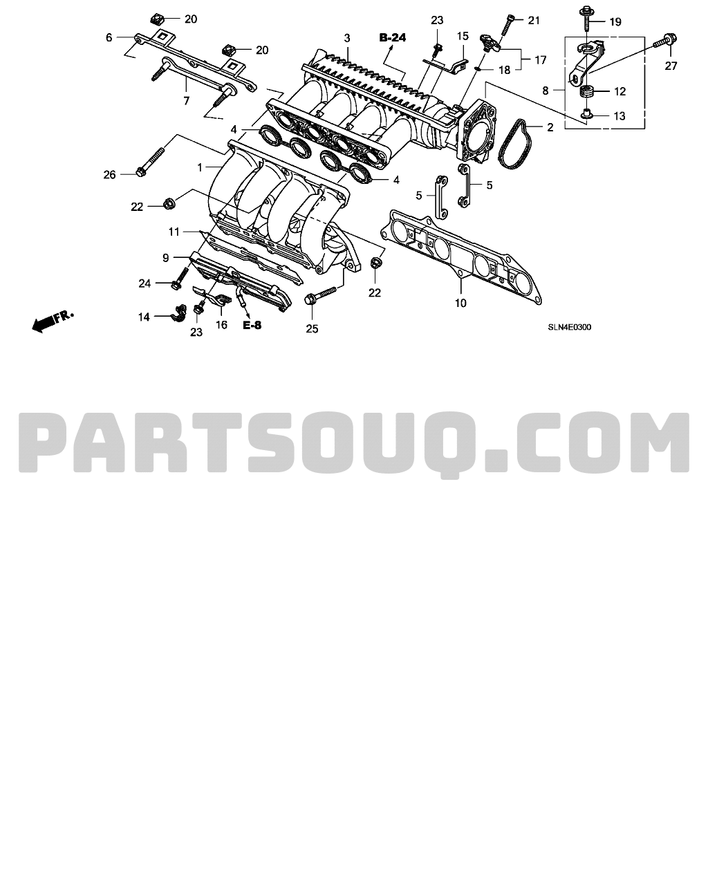 Genuine Honda Intake Manifold Stay 17132-RMX-000