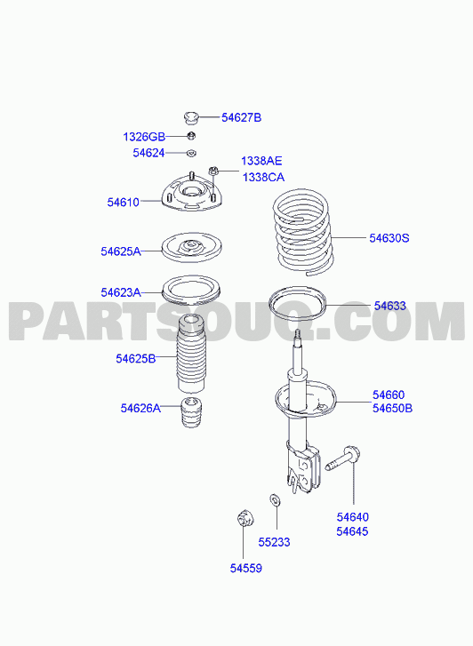 Genuine Hyundai 54633-2W000 Spring Pad