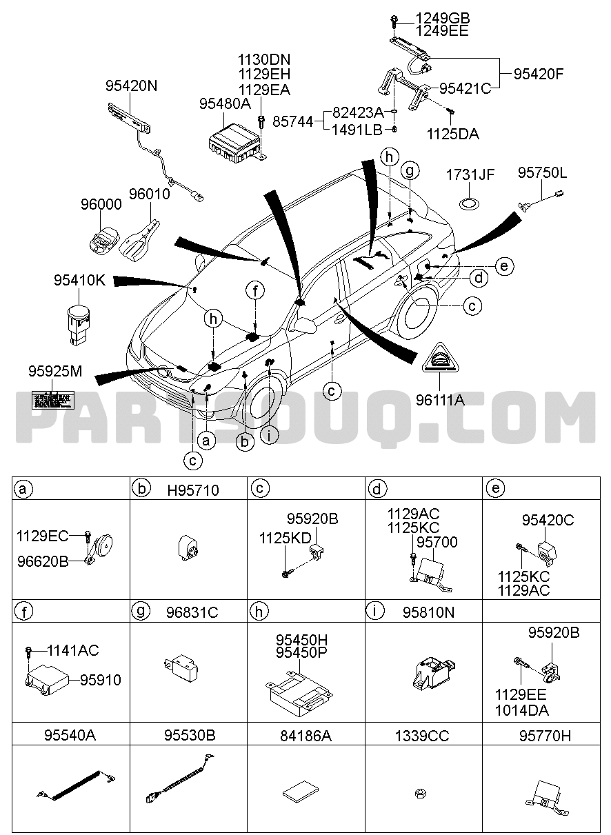 HYUNDAI Genuine 95700-3J150 Back Warning Control Unit