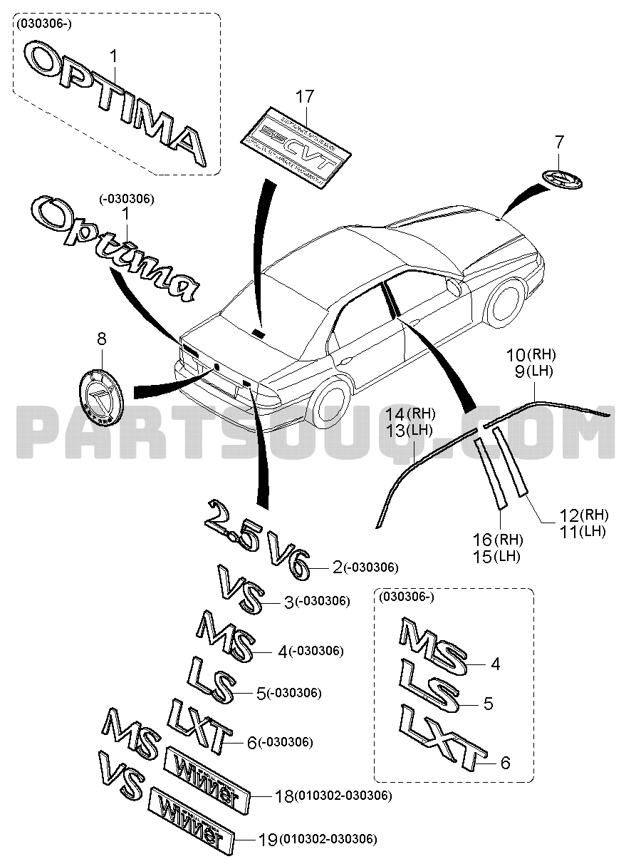 Kia Genuine 86310-3C000 Emblem