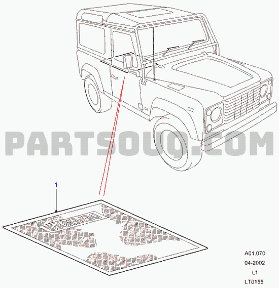 Genuine Land Rover Defender Td5 Aux Interruptor de luz de conducción /& Conector 2002 />