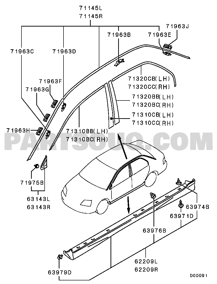 Body Lancer Lancer Cedia Japan Cs2a Mitsubishi Genuine Parts Catalogs Partsouq Auto Parts Around The World