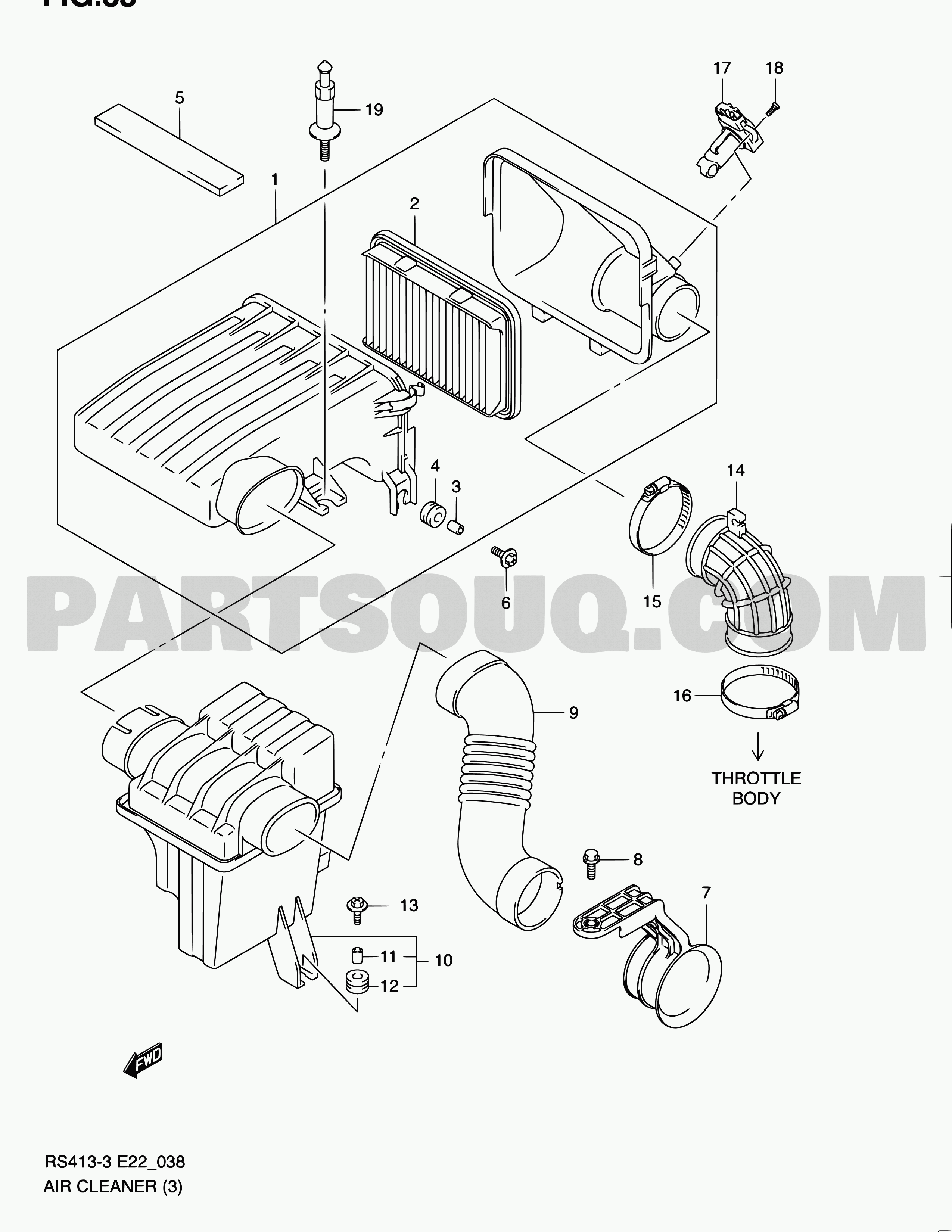 38 Air Cleaner Rs416 Suzuki Swift Rs416 Rs416 3 Magyar Parts Catalogs Partsouq