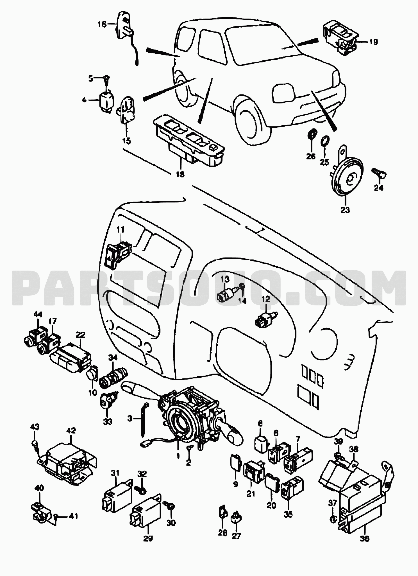 9 Electrical Suzuki Jimny Sn415 Sn415qd 3 Santana Parts Catalogs Partsouq