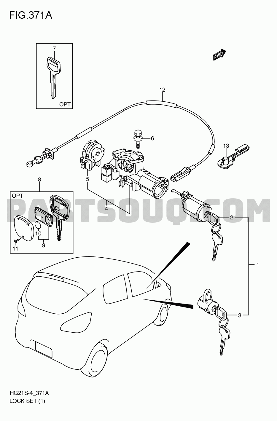 Lock Set Cervo G Hg21s 4 Suzuki Genuine Parts Catalogs Partsouq Auto Parts Around The World