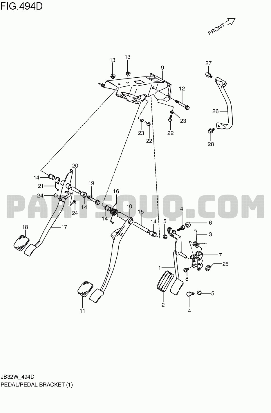 Suspension Steering Brakes Jimny ミッション 略語 Jb32w Suzuki Genuine Parts Catalogs Partsouq Auto Parts Around The World