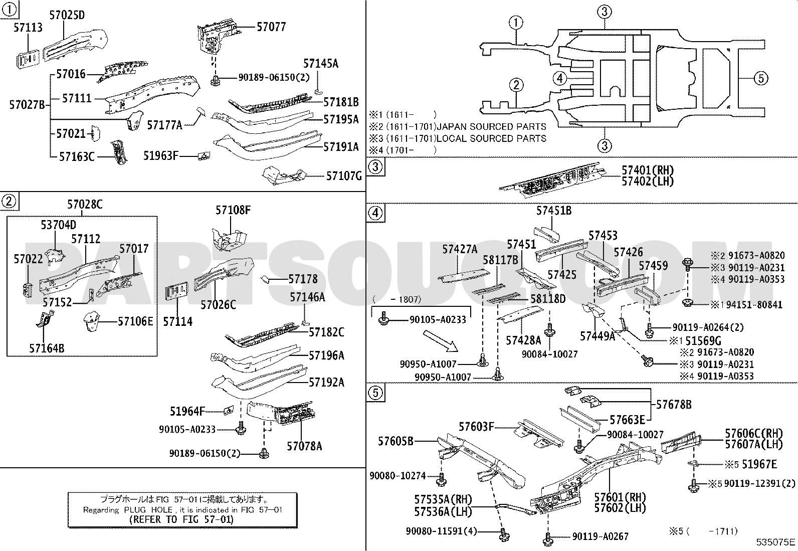 Body Interior Highlander Gsu55l Arzgha Asu50 Gsu5 Gvu58 Toyota Genuine Parts Catalogs Partsouq Com Auto Parts En Todo El Mundo