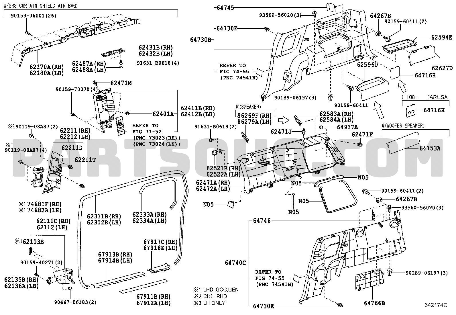 TOYOTA Genuine 67914-35041-B0 Door Scuff Plate