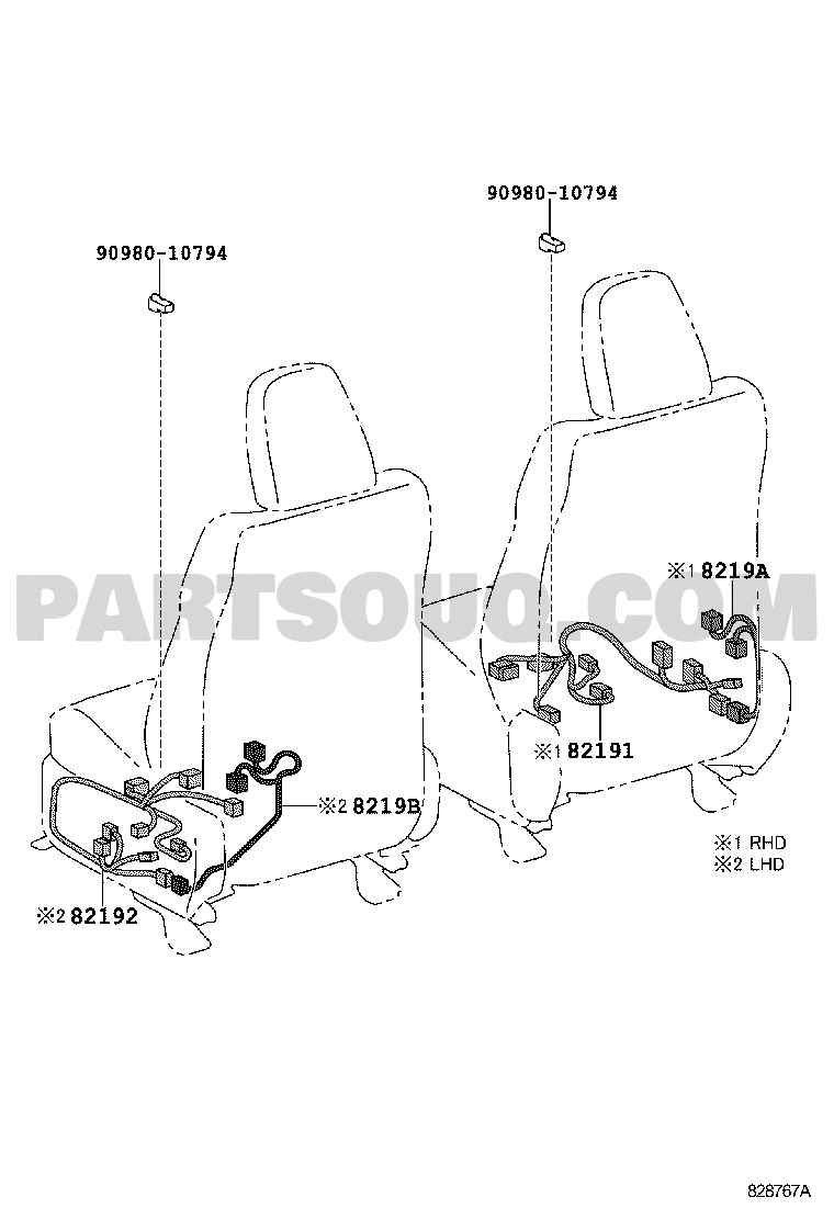 Electrical Toyota Rav4 Asa42l Antgk Ala49 Asa4 Ava4 Zsa4 Parts Catalogs Partsouq