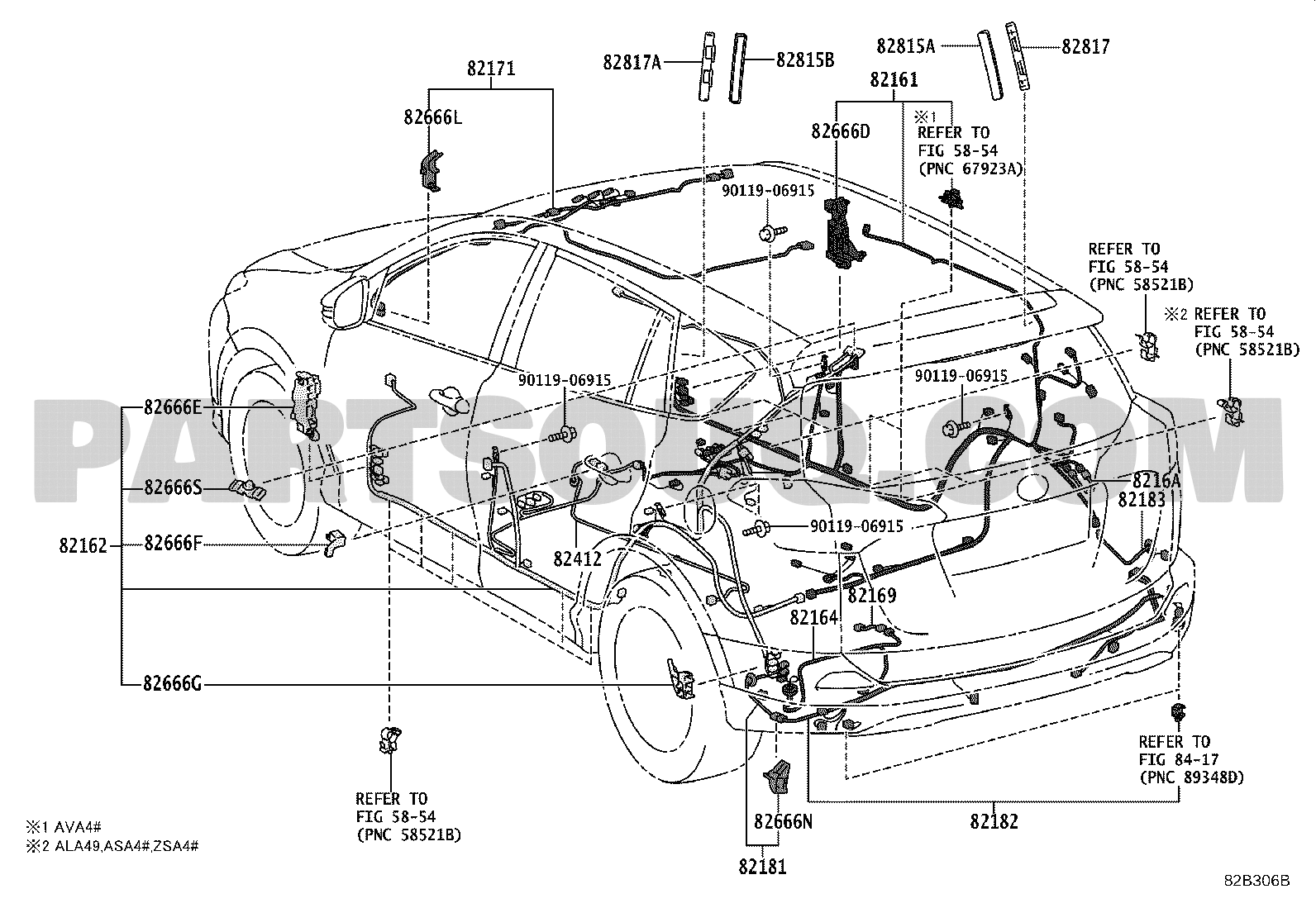 Electrical Toyota Rav4 Asa42l Antgk Ala49 Asa4 Ava4 Zsa4 Parts Catalogs Partsouq