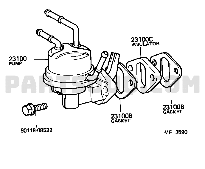 Engine Fuel Tool Toyota Land Cruiser Fj40lv Kc Bj4 Hj47 Fj4 Parts Catalogs Partsouq