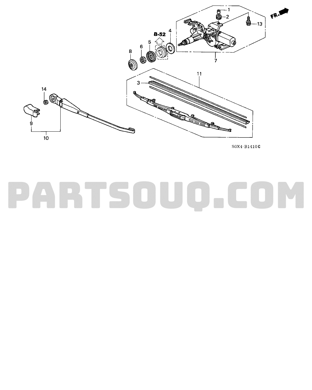 Genuine Honda 72140-TK8-A01 Door Handle Assembly Front Right