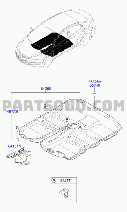 Trim | ELANTRA Elantra Passenger | Hyundai | Genuine Parts Catalogs