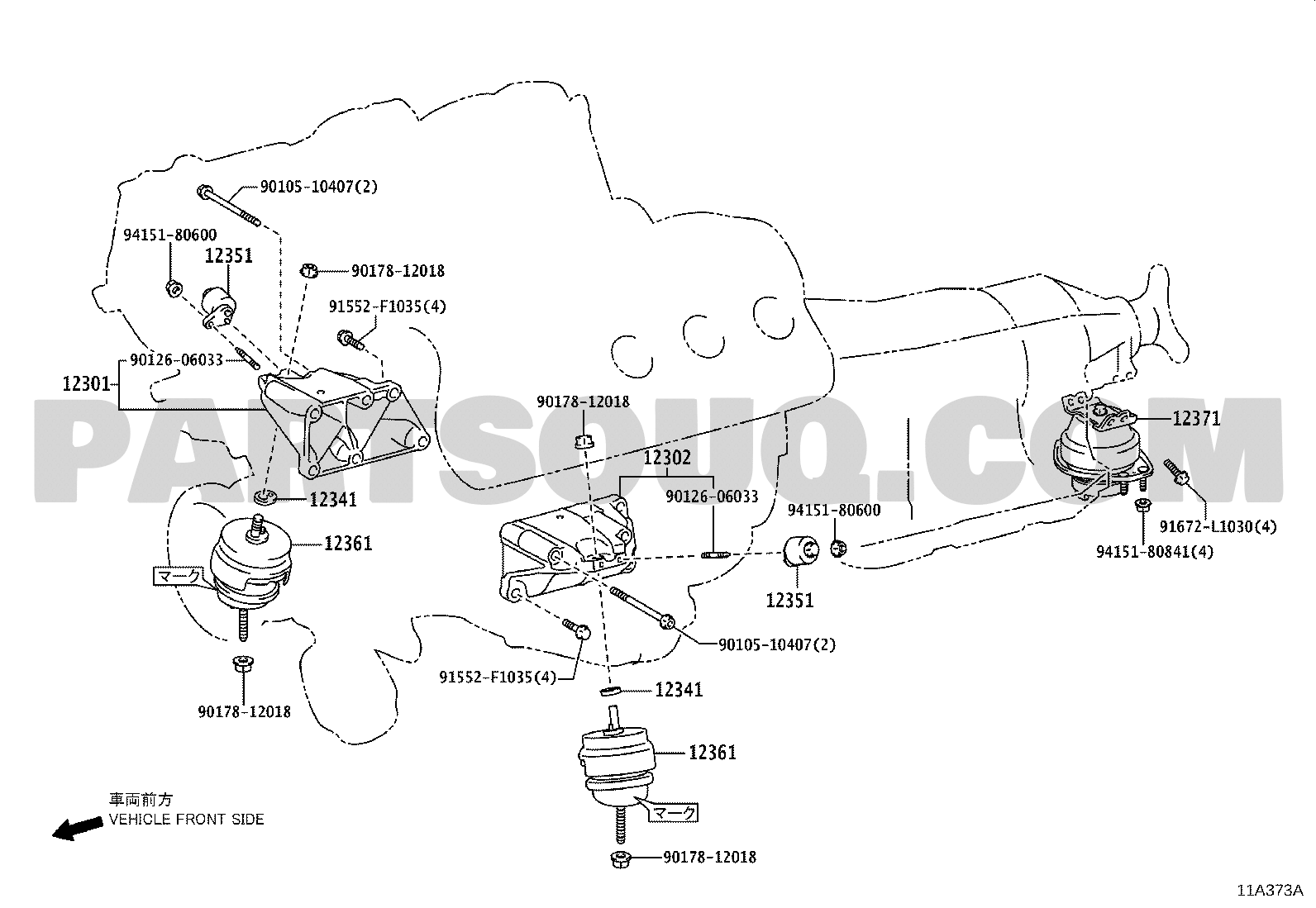 LS460 460L USF40 USF41 フロント ロアアーム コントロールアーム 左右