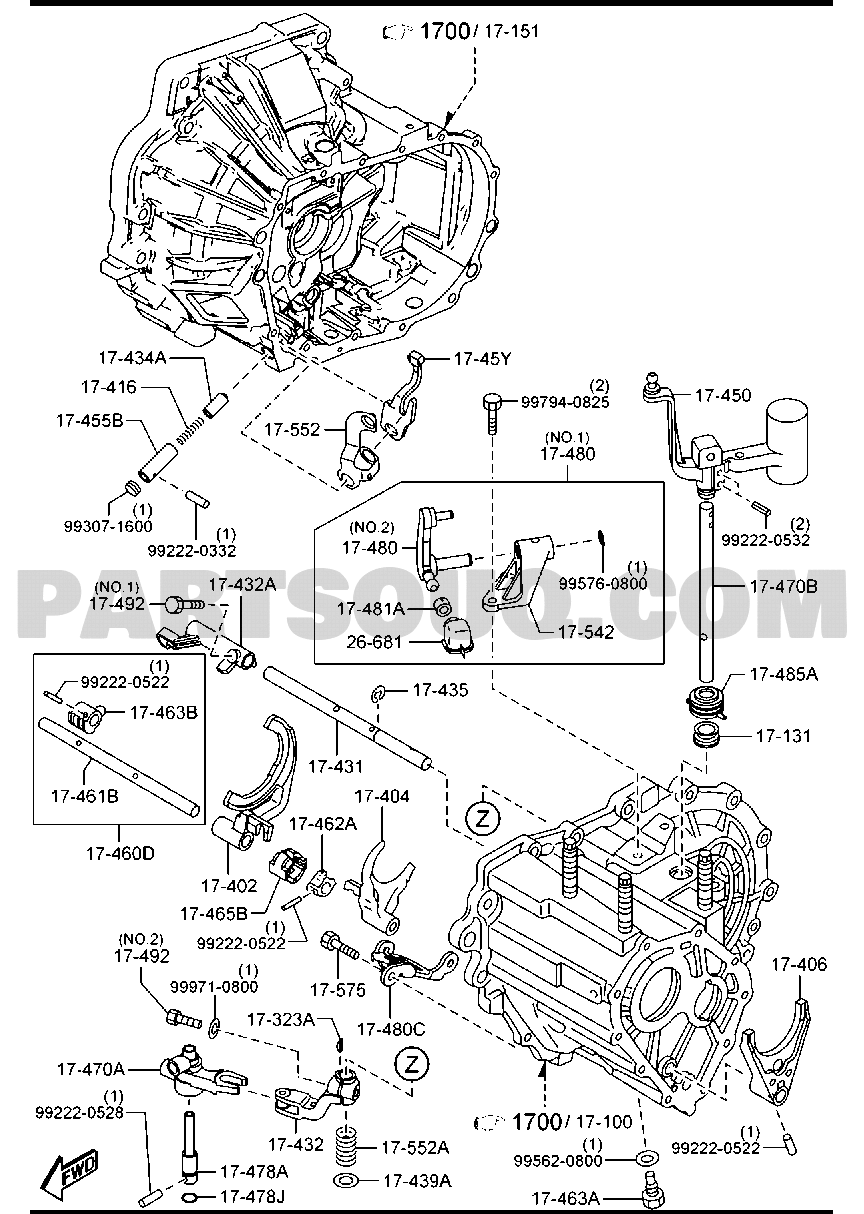 Gasoline-Engine 4-Cylinder Transmission | Mazda 3 Europe 07.2011 Parts