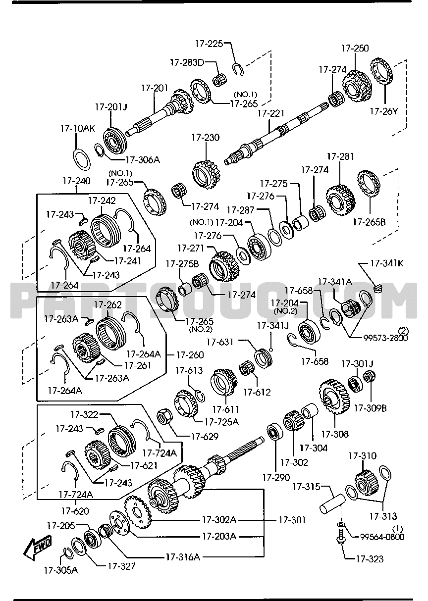 Diesel-Engine & Transmission | B2500 General/China 08.2002 | Mazda ...