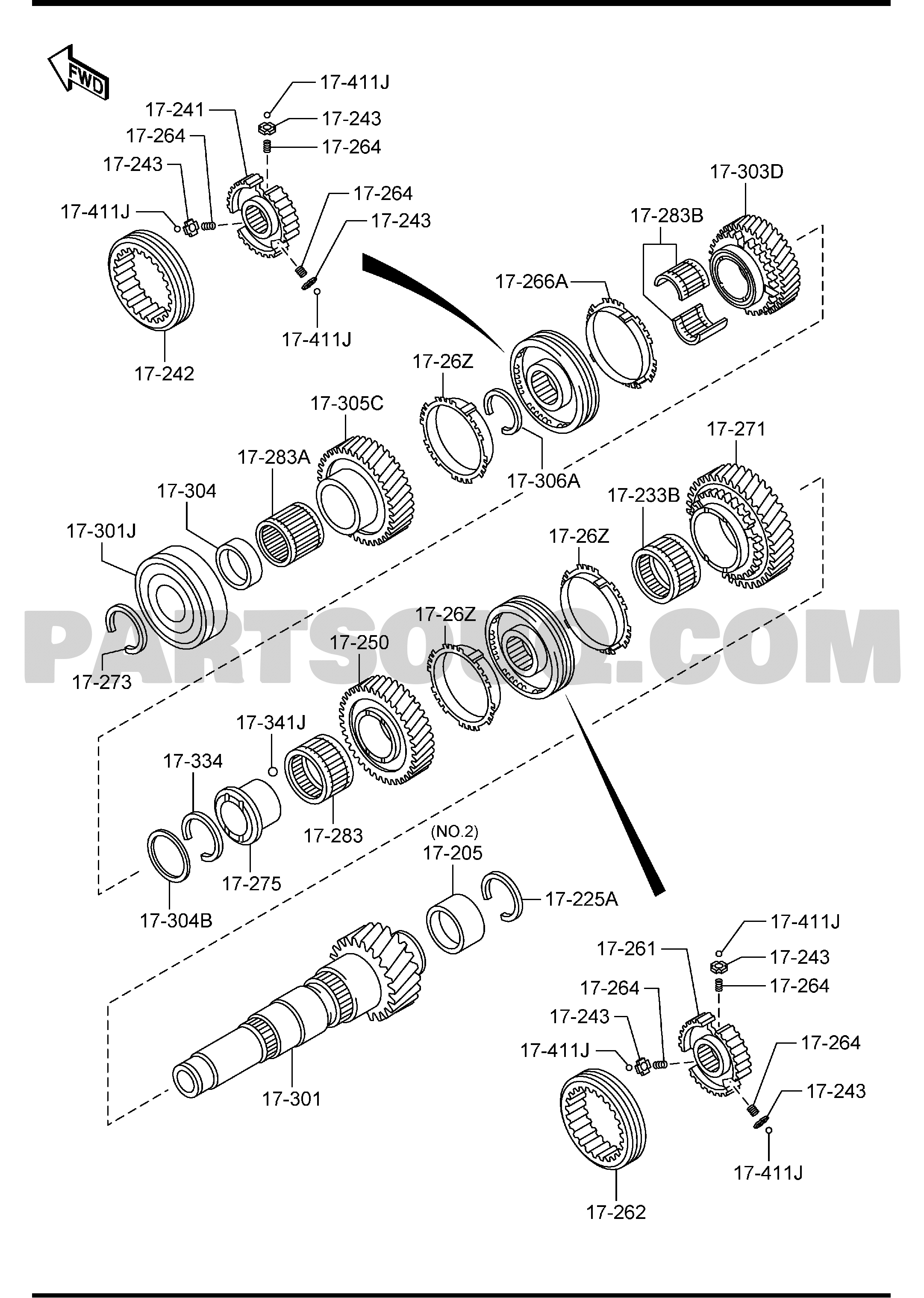 C1. Gasoline-Engine 4-Cylinder Transmission | 3 2013 AUBA14 | Mazda