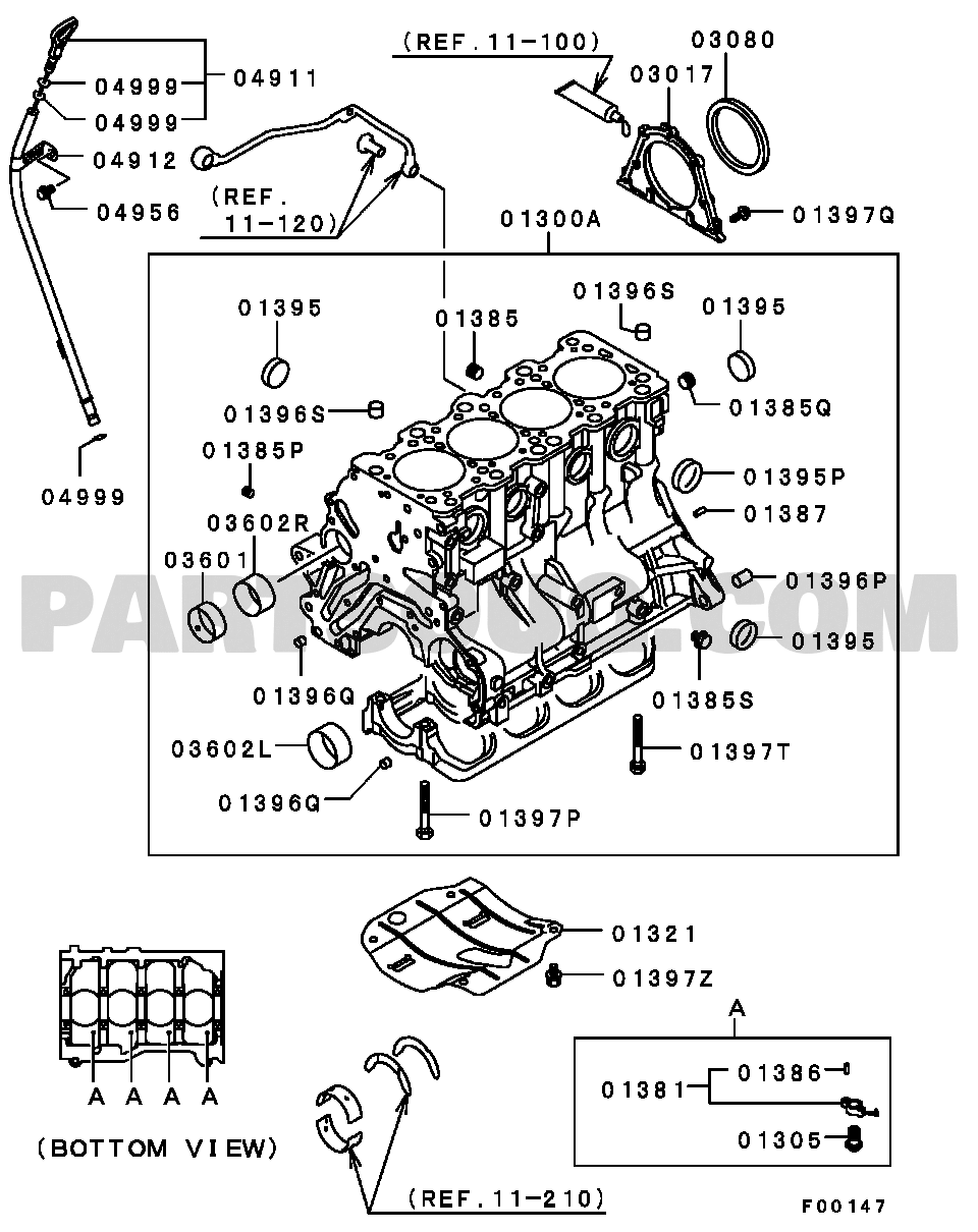 Engine | LANCER/LANCER CLASSIC Europe CT9A | JMBSJCT9A6U000237 ...